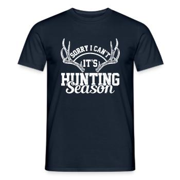 Jagen - Hirsch Jagd Jäger Geschenk - Männer T-Shirt - Navy - Vorne - AI Model Male 178 light (178cm)