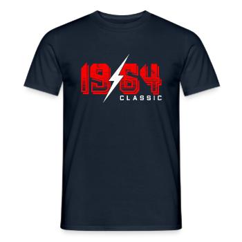 1964 Classic Rock - Cadeau du 55ème anniversaire - T-shirt homme - marine - Devant - AI Model Male 178 light (178cm)