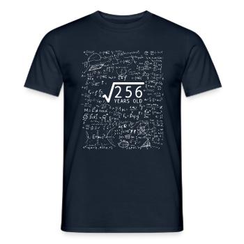 Root from 256 years old - 16th birthday present - Men's T-Shirt - navy - Front - AI Model Male 178 light (178cm)