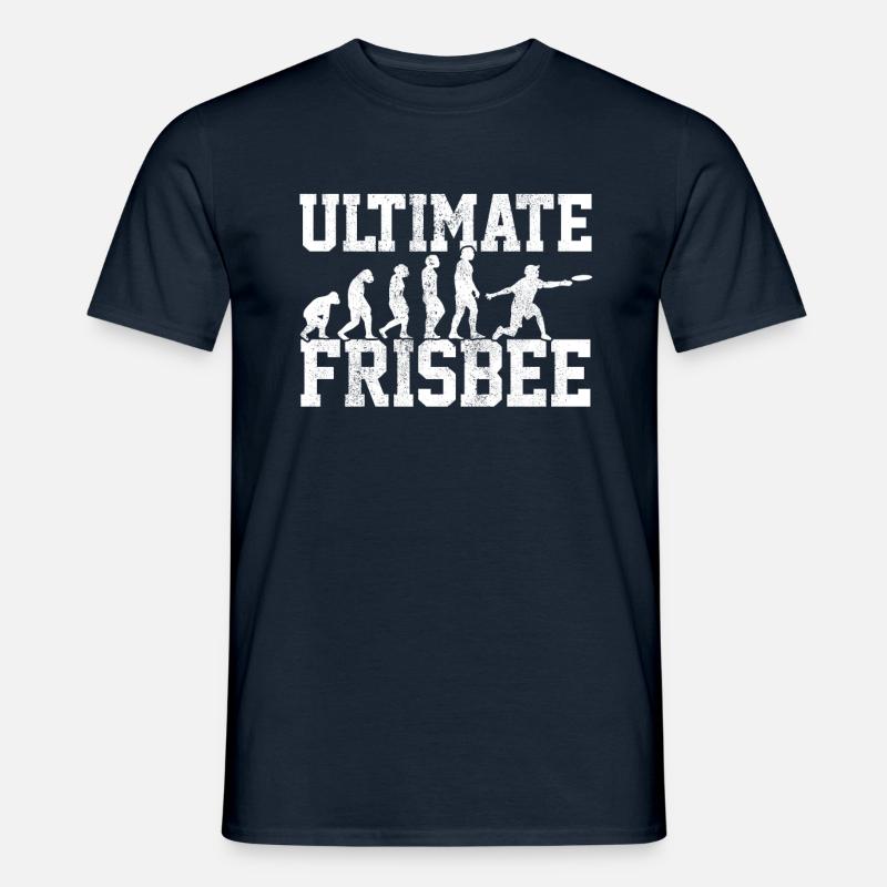 Ultimate Frisbee Evolution - Men’s T-shirt - navy