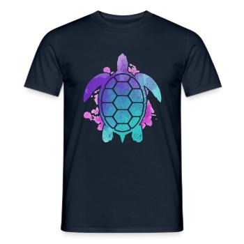 turtle - Men's T-Shirt - navy - Front - AI Model Male 178 light (178cm)