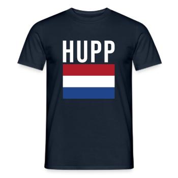 Hupp Holland Netherlands - Men's T-Shirt - navy - Front - AI Model Male 178 light (178cm)