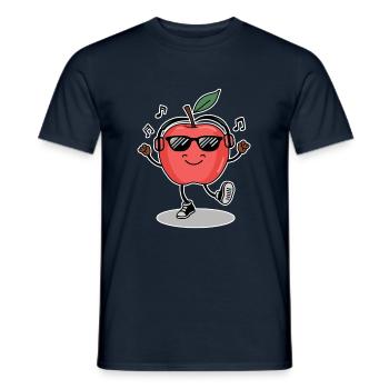drôle danser apple music - T-shirt homme - marine - Devant - AI Model Male 178 light (178cm)