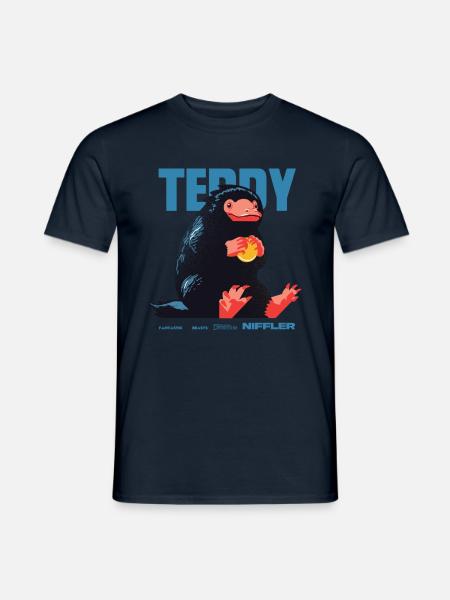 Phantastische Tierwesen 3 Teddy Niffler - Männer T-Shirt - Navy
