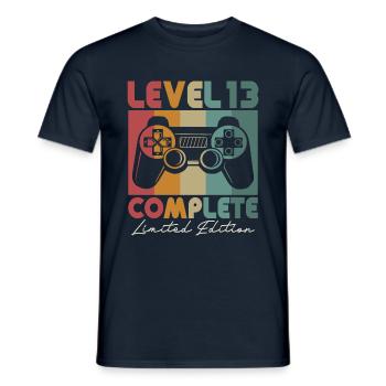 13 Geburtstag Level 13 Geschenk 13 Jahre - Männer T-Shirt - Navy - Vorne - AI Model Male 178 light (178cm)