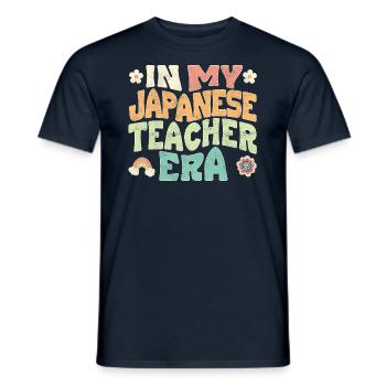 À l’époque de mon professeur de japonais - T-shirt homme - marine - Devant - AI Model Male 178 light (178cm)