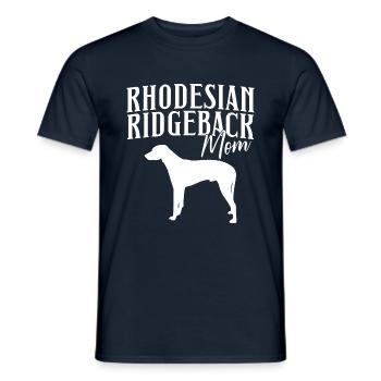 Rhodesian Ridgeback Dog Mom Gift - Men's T-Shirt - navy - Front - AI Model Male 178 light (178cm)