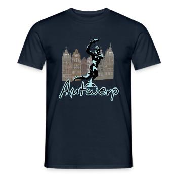 Brabo Anvers - T-shirt homme - marine - Devant - AI Model Male 178 light (178cm)