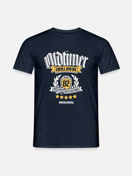 Oldtimer Baujahr 1982 - Männer T-Shirt - Navy