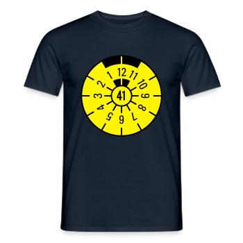 TÜV 1941 - Männer T-Shirt - Navy - Vorne - AI Model Male 178 light (178cm)