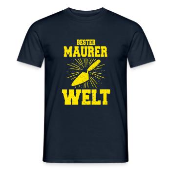 Meilleur maçon du monde - T-shirt homme - marine - Devant - AI Model Male 178 light (178cm)