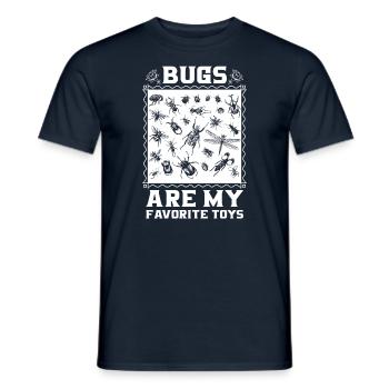 Les insectes sont mes jouets préférés Enfants Types d’insectes - T-shirt homme - marine - Devant - AI Model Male 178 light (178cm)