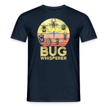 Bug Whisperer Kids Bug Hunter Gift - Männer T-Shirt - Navy - Vorne - AI Model Male 178 light (178cm)