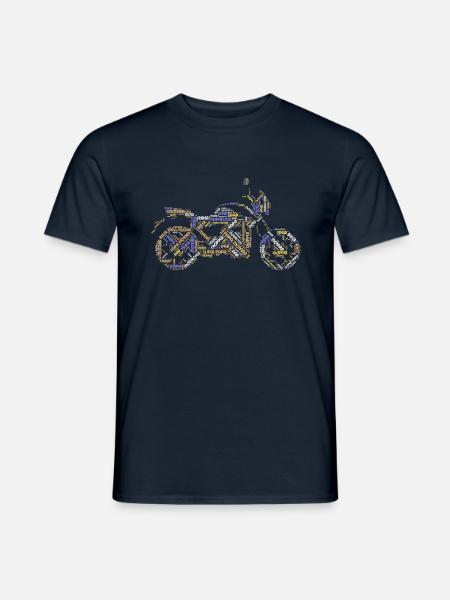 Papa Biker Motorrad T-Shirt - Männer T-Shirt - Navy
