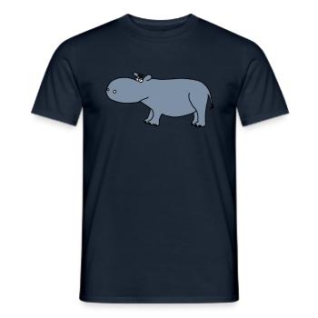 Hipopótamos - T-shirt homme - marine - Devant - AI Model Male 178 light (178cm)