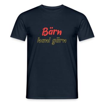 Bern hani gern - Männer T-Shirt - Navy - Vorne - AI Model Male 178 light (178cm)