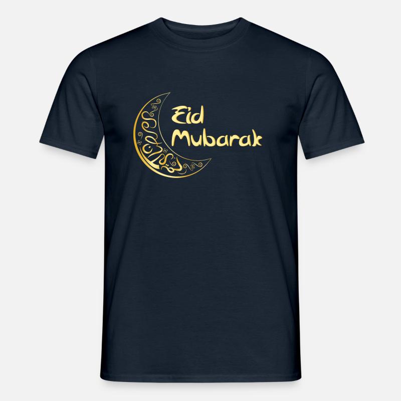 Ramadan Eid Mubarak Fastenbrechen Gruß - Männer T-Shirt - Navy