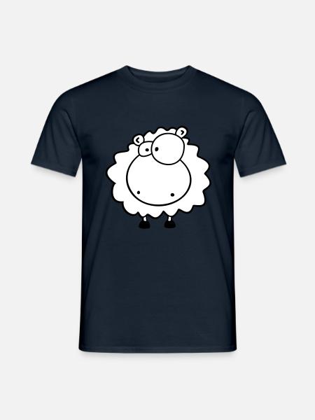 Kleines kuschel Schäfchen - Männer T-Shirt - Navy