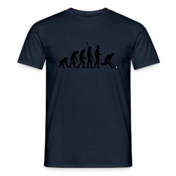 evolution_herren_hockey_2c - T-shirt homme - marine - Devant - AI Model Male 178 light (178cm)