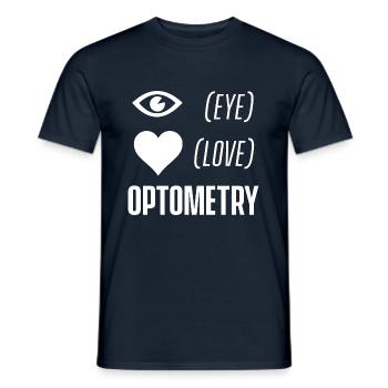 Optiker Optik Optometrie Optometrist Augenoptiker - Männer T-Shirt - Navy - Vorne - AI Model Male 178 light (178cm)
