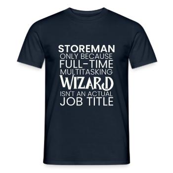 Storeman multitasking Wizard - Männer T-Shirt - Navy - Vorne - AI Model Male 178 light (178cm)