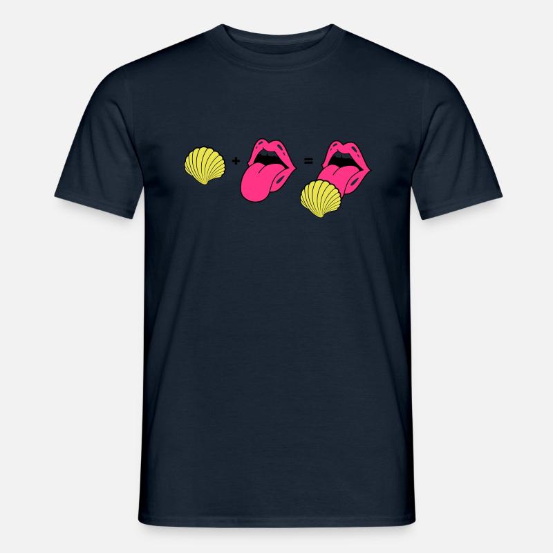 Evolution der Leckmuschel - Männer T-Shirt - Navy
