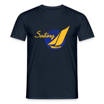 Sailing - T-shirt homme - marine - Devant - AI Model Male 178 light (178cm)