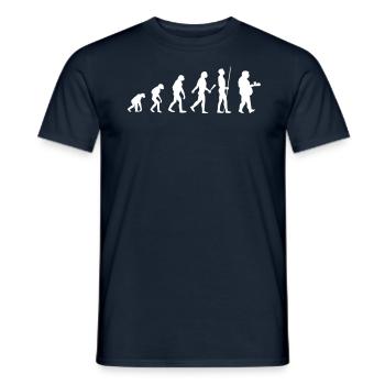 evolution - Männer T-Shirt - Navy - Vorne - AI Model Male 178 light (178cm)