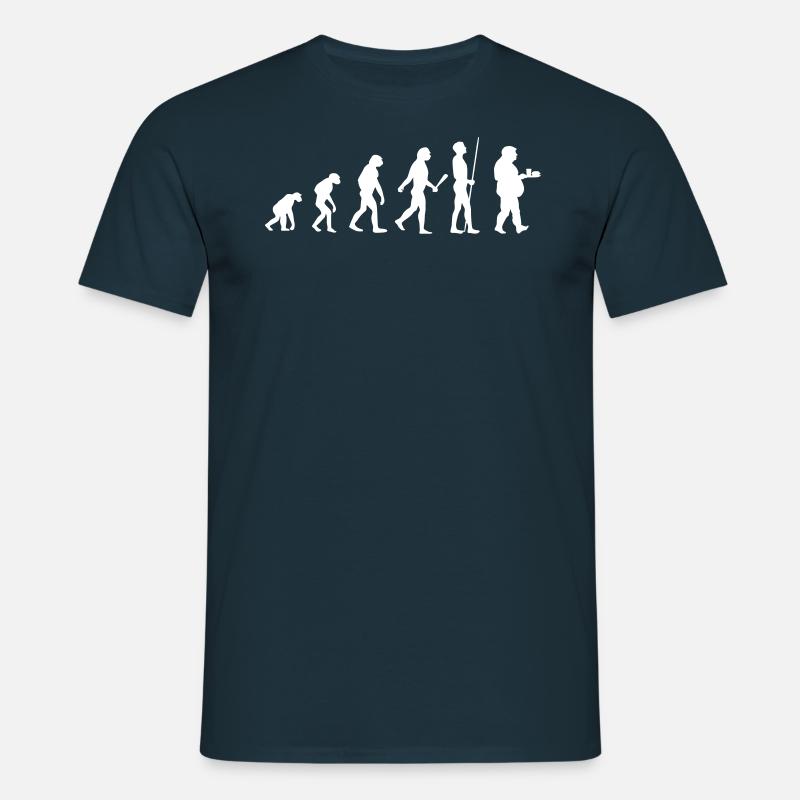 evolution - Männer T-Shirt - Navy