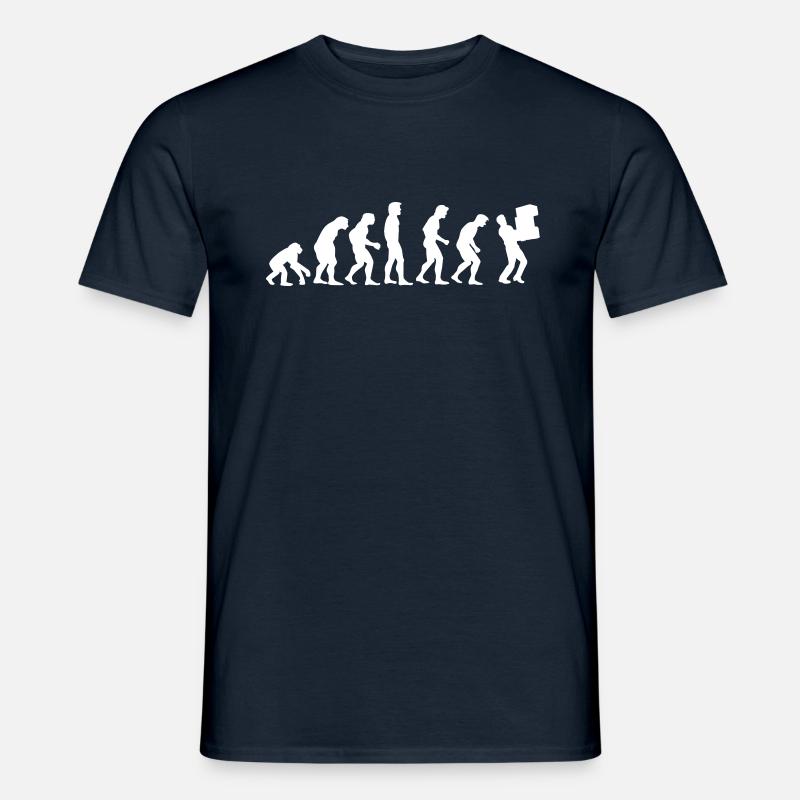 paketzusteller_evolution - Männer T-Shirt - Navy