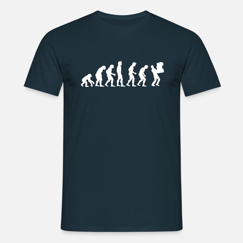 parcel delivery evolution - Men's T-Shirt - navy