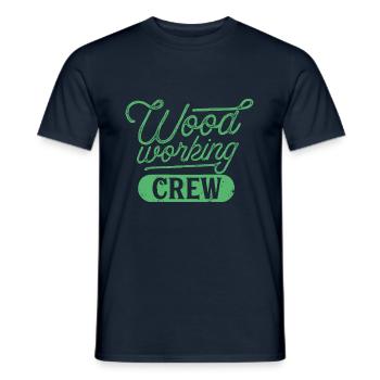 Woodworkers Team Forestworkers Woodcutter - Men's T-Shirt - navy - Front - AI Model Male 178 light (178cm)