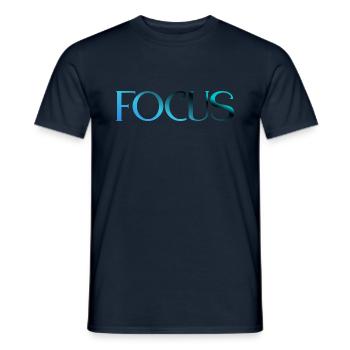 Focus - Men's T-Shirt - navy - Front - AI Model Male 178 light (178cm)