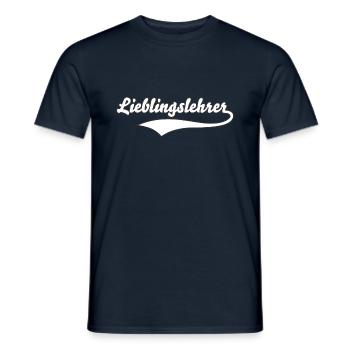 Lieblingslehrer Klassenlehrer Spruch Lehrer - Männer T-Shirt - Navy - Vorne - AI Model Male 178 light (178cm)