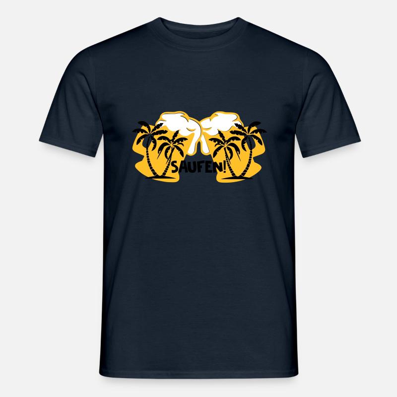 Saufen! - Männer T-Shirt - Navy