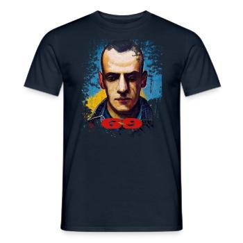 skin 1969 skinhead shirt - Männer T-Shirt - Navy - Vorne - AI Model Male 178 light (178cm)