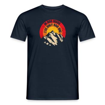 Witziges für Bierliebhaber und Hundebesitzer - Männer T-Shirt - Navy - Vorne - AI Model Male 178 light (178cm)
