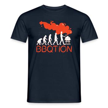 BBQTION - Männer T-Shirt - Navy - Vorne - AI Model Male 178 light (178cm)