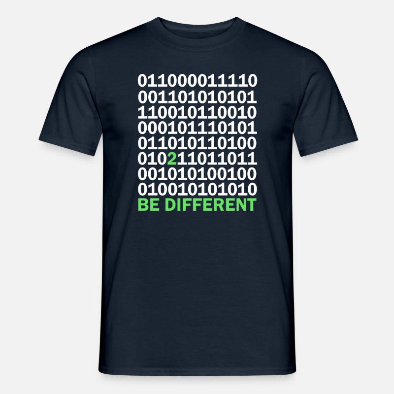 Binary Code Be Different Men’s T-shirt