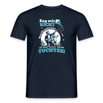 Papa und Tochter - Vater Sprüche für Vaterliebe - Männer T-Shirt - Navy - Vorne - AI Model Male 178 light (178cm)