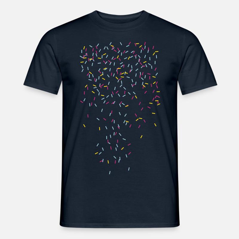 Konfetti - Männer T-Shirt - Navy