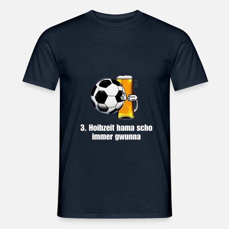 3.Halbzeit Sieger - Männer T-Shirt - Navy