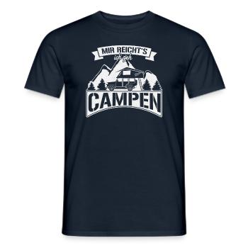 Dachzelt "Mir reicht's ich geh CAMPEN" Camper - Männer T-Shirt - Navy - Vorne - AI Model Male 178 light (178cm)