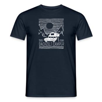 Dachzelt Camper | Autodachzelt Zubehör Geschenk - Männer T-Shirt - Navy - Vorne - AI Model Male 178 light (178cm)