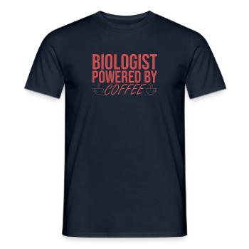 "Biologist Coffee | Biology" - Men's T-Shirt - navy - Front - AI Model Male 178 light (178cm)