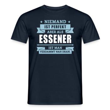 Funshirt Essener - Männer T-Shirt - Navy - Vorne - AI Model Male 178 light (178cm)