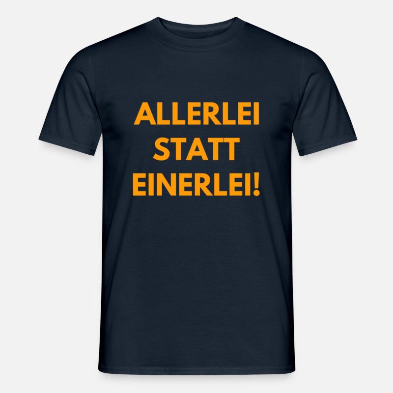 Vielfalt statt Einfalt - Männer T-Shirt - Navy