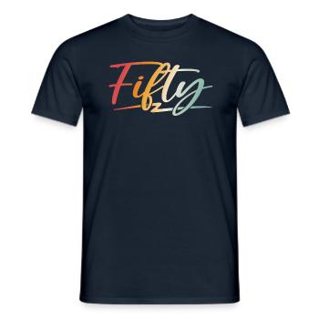 Cadeau de 50e anniversaire 50 ans - T-shirt homme - marine - Devant - AI Model Male 178 light (178cm)