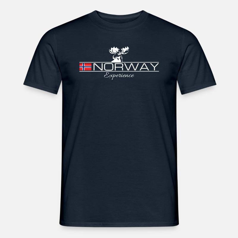 Norway Experience - Moose - Männer T-Shirt - Navy