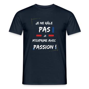 Je ne râle pas - T-shirt homme - marine - Devant - AI Model Male 178 light (178cm)